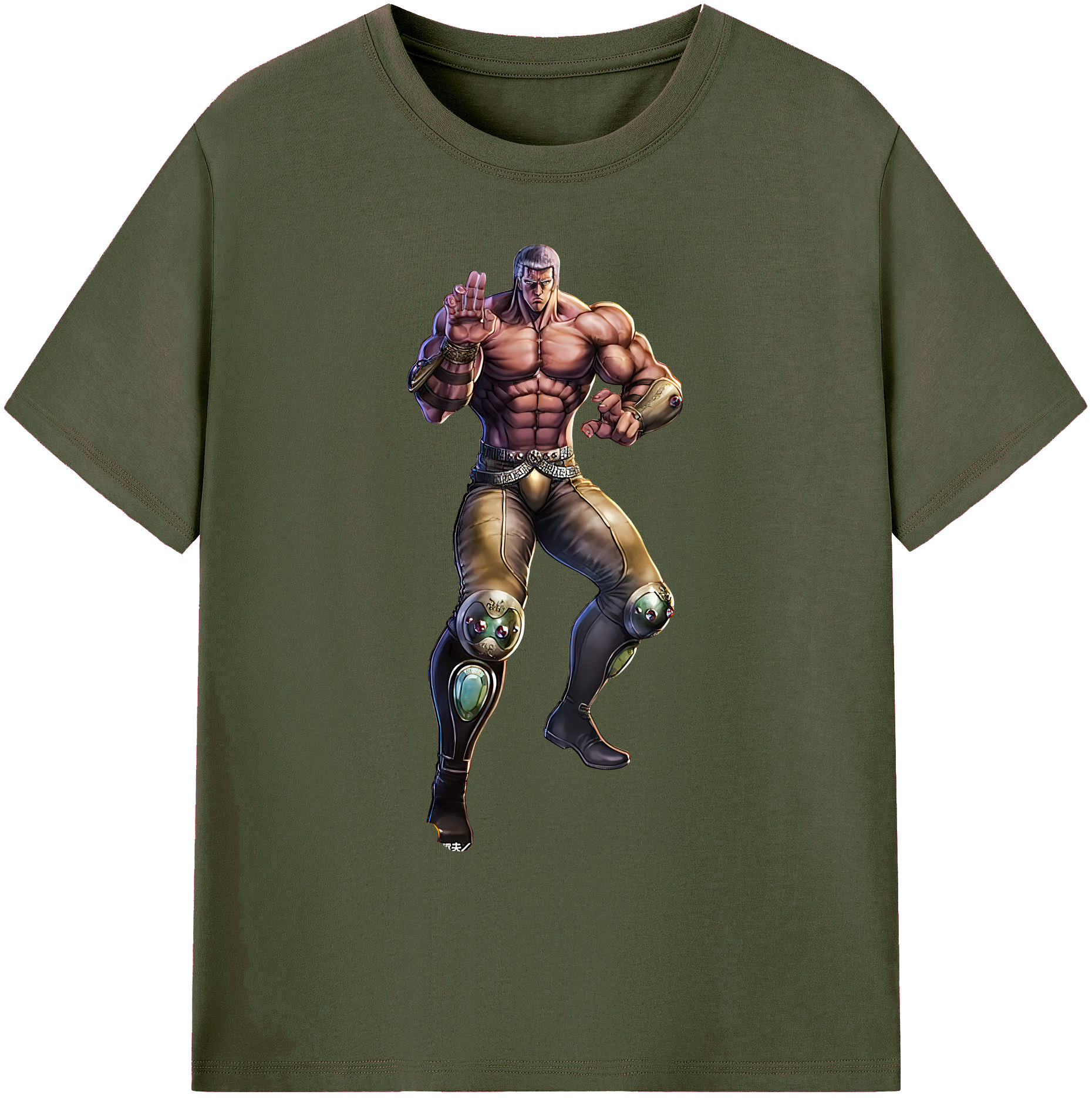 （画像用） 北斗の拳 Fist of the North Star 綿100％ メンズ半袖Tシャツ｜肌触りやわらか＆通気性